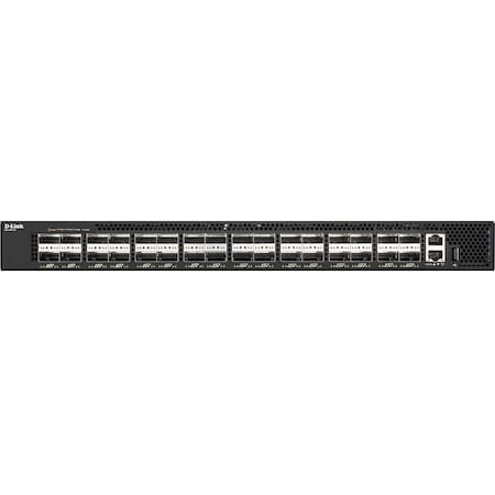 D-Link 32-Port 40G Qsfp+ Open Network Switch. Front-To-Back Airflow. DQS-5000-32S/AF
